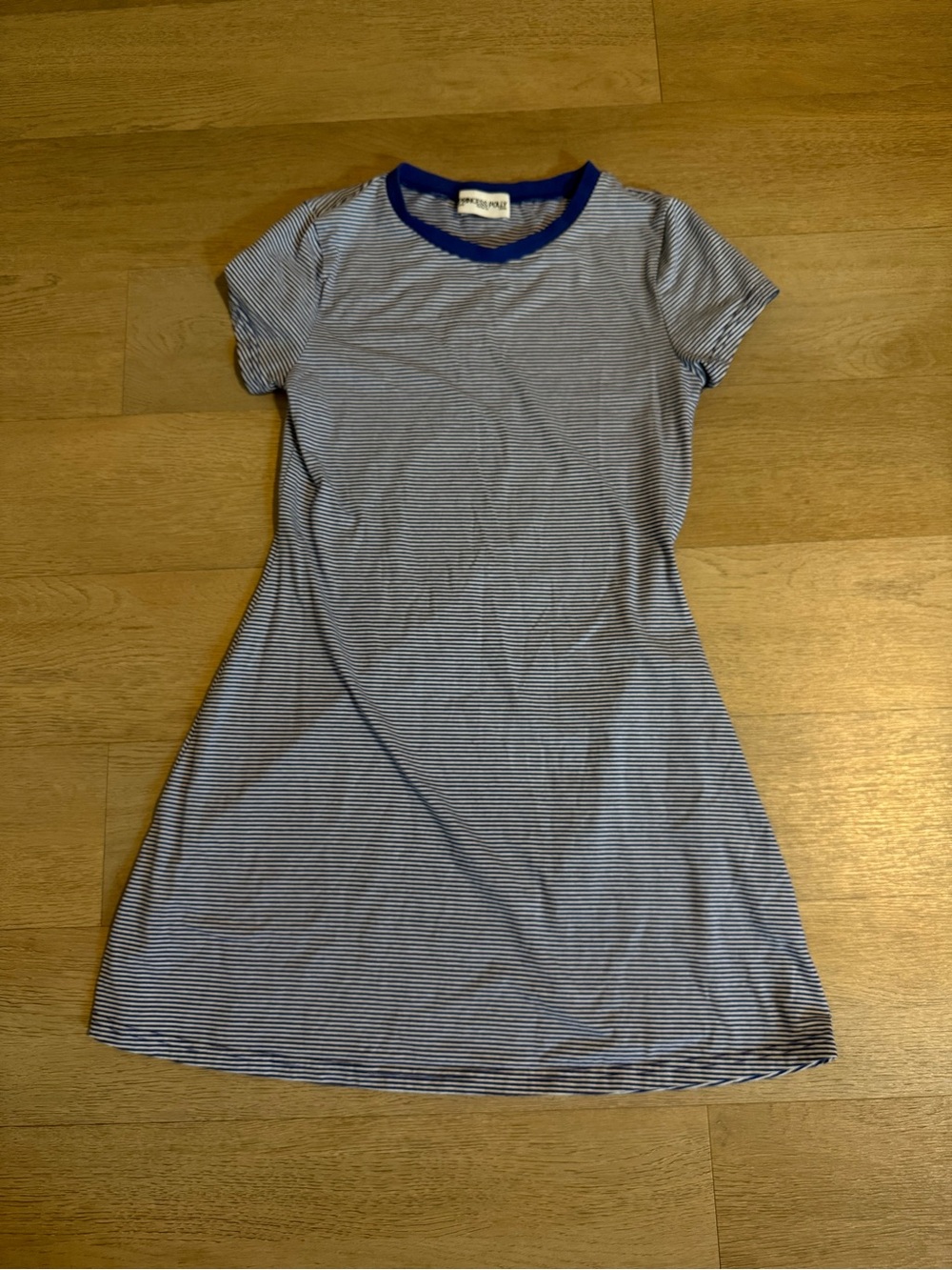 Princess Polly Blue&White Striped mini shirt dress - US 8